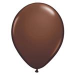 Globos lisos marron chocolate 10u